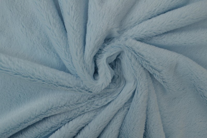 Zachte bont stof - Baby blauw
