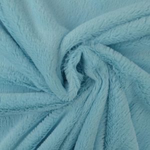 Zachte bont stof - Aqua blauw