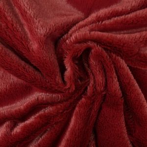 Zachte bont stof - Bordeaux rood