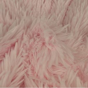 Baby roze langharig bont stof