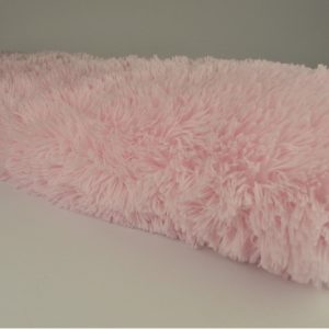 Baby roze langharig bont stof - Rol