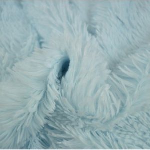 Langharig bont stof - Baby blauw
