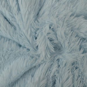 Langharig bont stof - Baby blauw