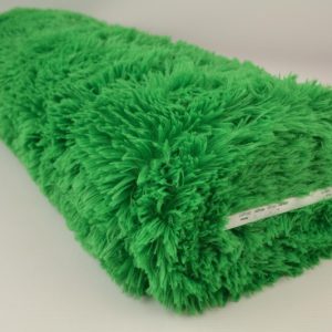 Langharig bont stof - Groen - Rol
