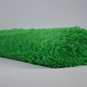 Groen langharig bont stof op rol