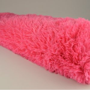 Fuchsia langharig bont stof op rol