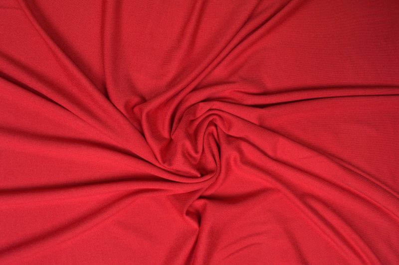 Viscose tricot - Rood