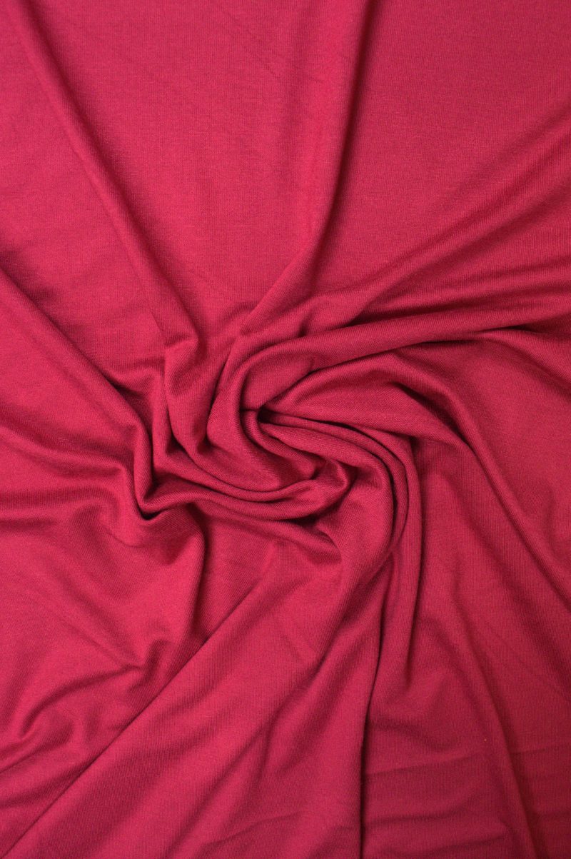 Viscose tricot - Wijnrood