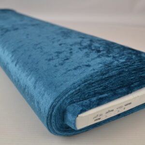 Crushed velvet - Donker petrol - Rol