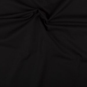 Reststuk katoen zwart - 120cm breed - 10 meter