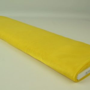 Organza stof - Geel - Rol
