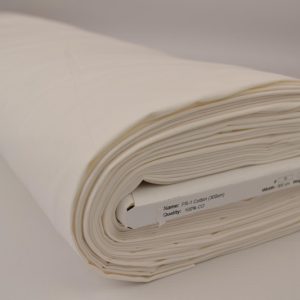 Brandvertragende katoen stof 300cm breed - Wit - Rol