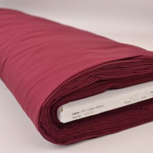 Brandvertragende katoen stof 300cm breed - Bordeaux rood - Rol